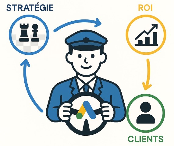 Checklist illustrée pour le recrutement d'un freelance Google Ads expert