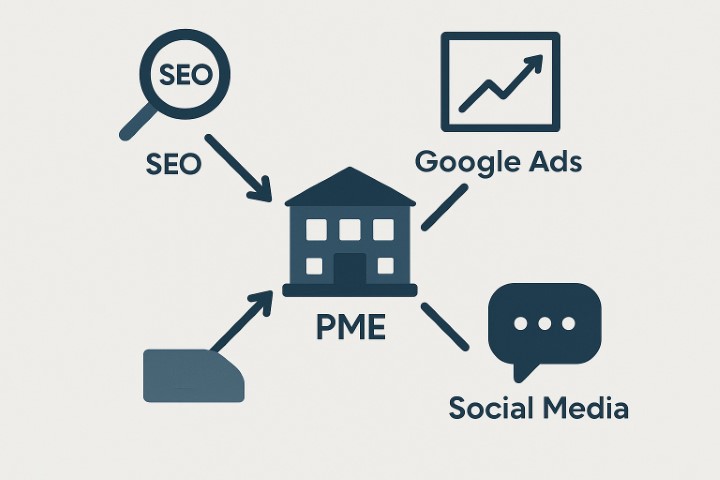 Schéma illustrant comment choisir le bon prestataire webmarketing pour une PME en suivant des critères clés