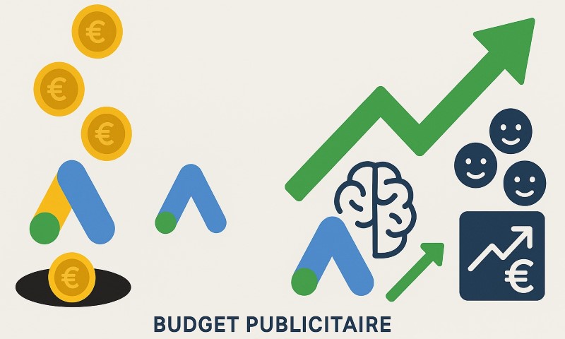 Graphique montrant la rentabilité d'une campagne Google Ads gérée par une agence SEA experte